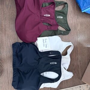 Set of Four NURSING Sports Bras in Assorted Colors